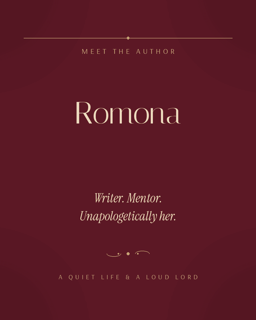Romona Adams — author, speaker and purpose mentor